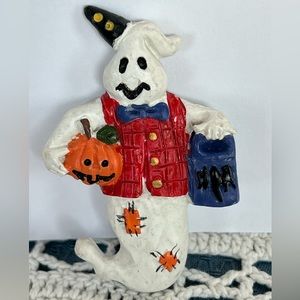 Vintage Halloween ghost spooky pin